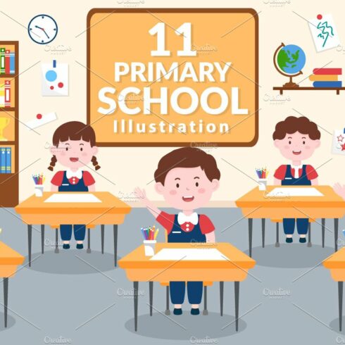 11 Primary School Illustration cover image.