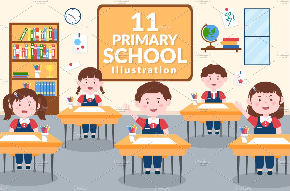11 Primary School Illustration cover image.