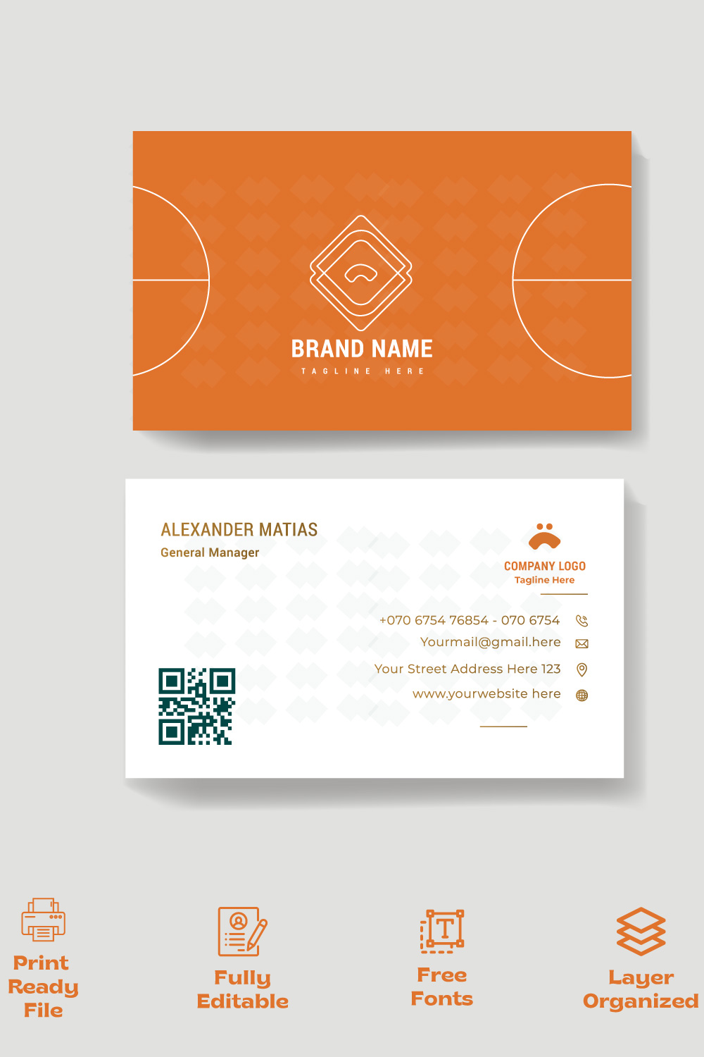 5 corporate business card template layout Vector illustration Stationery design pinterest preview image.