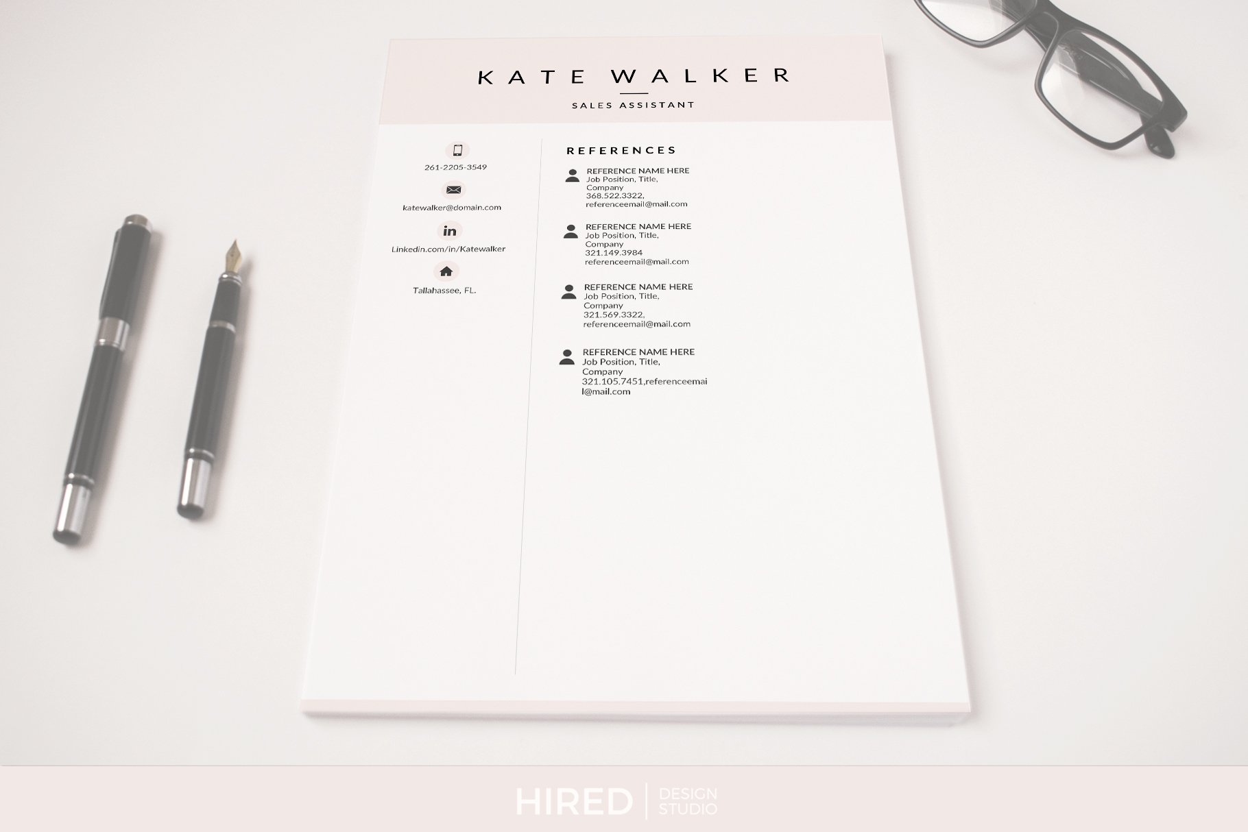 printable resume 2 page 3 page a4 us letter formats both included 13