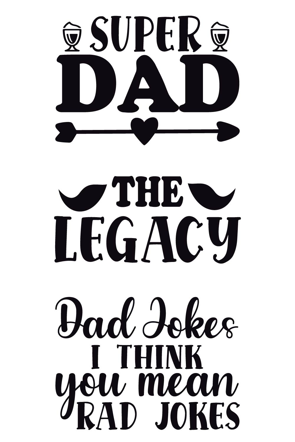 Father's Day SVG Bundle Vol - 6 pinterest preview image.