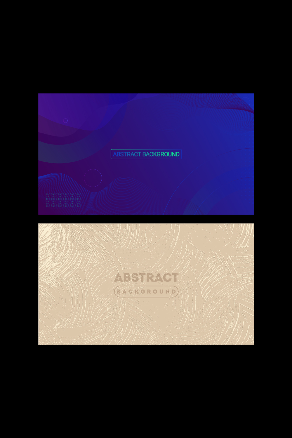 5 Color Abstract Background design bundle pinterest preview image.