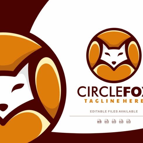 Circle Fox Simple Mascot Logo cover image.