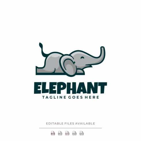 Elephant Cartoon Logo cover image.