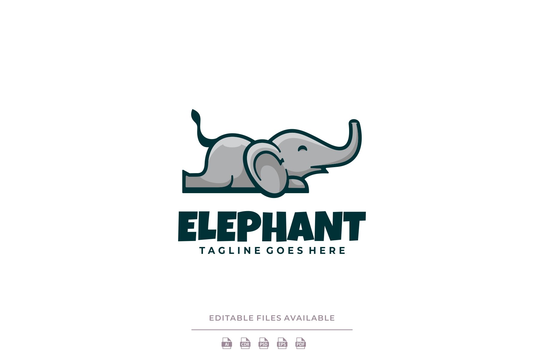 Elephant Cartoon Logo cover image.