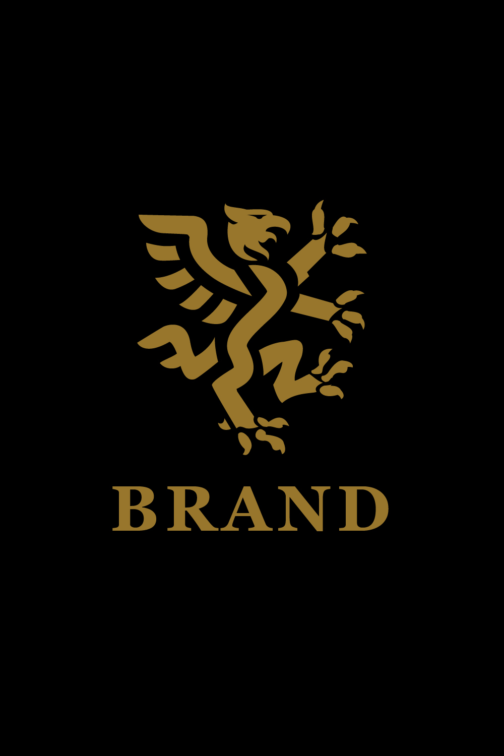 Griffin Heraldic Logos pinterest preview image.