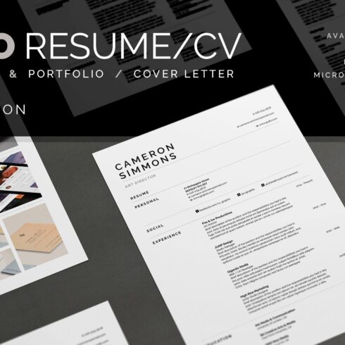 Pro Resume/CV - Cameron cover image.
