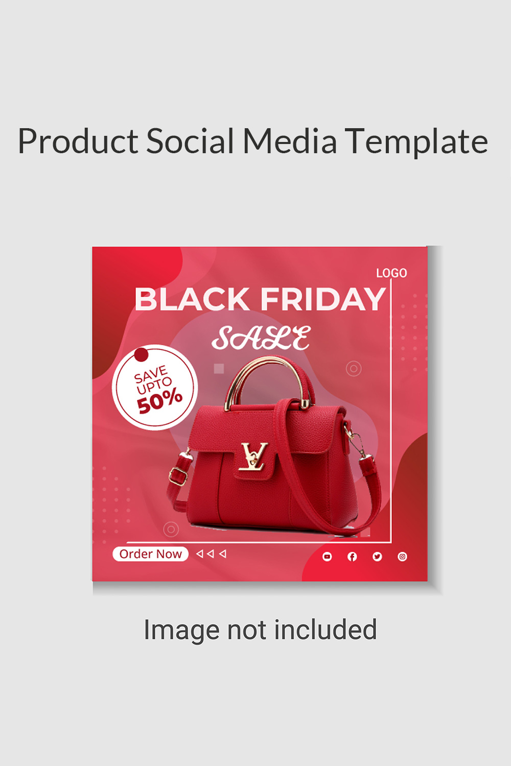 Shopping Bag Black Friday Super Sale Social Media Banner Template