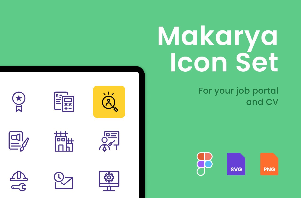 Makarya Icon Set cover image.