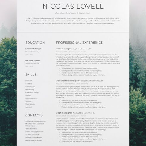 Resume & CV 2 cover image.