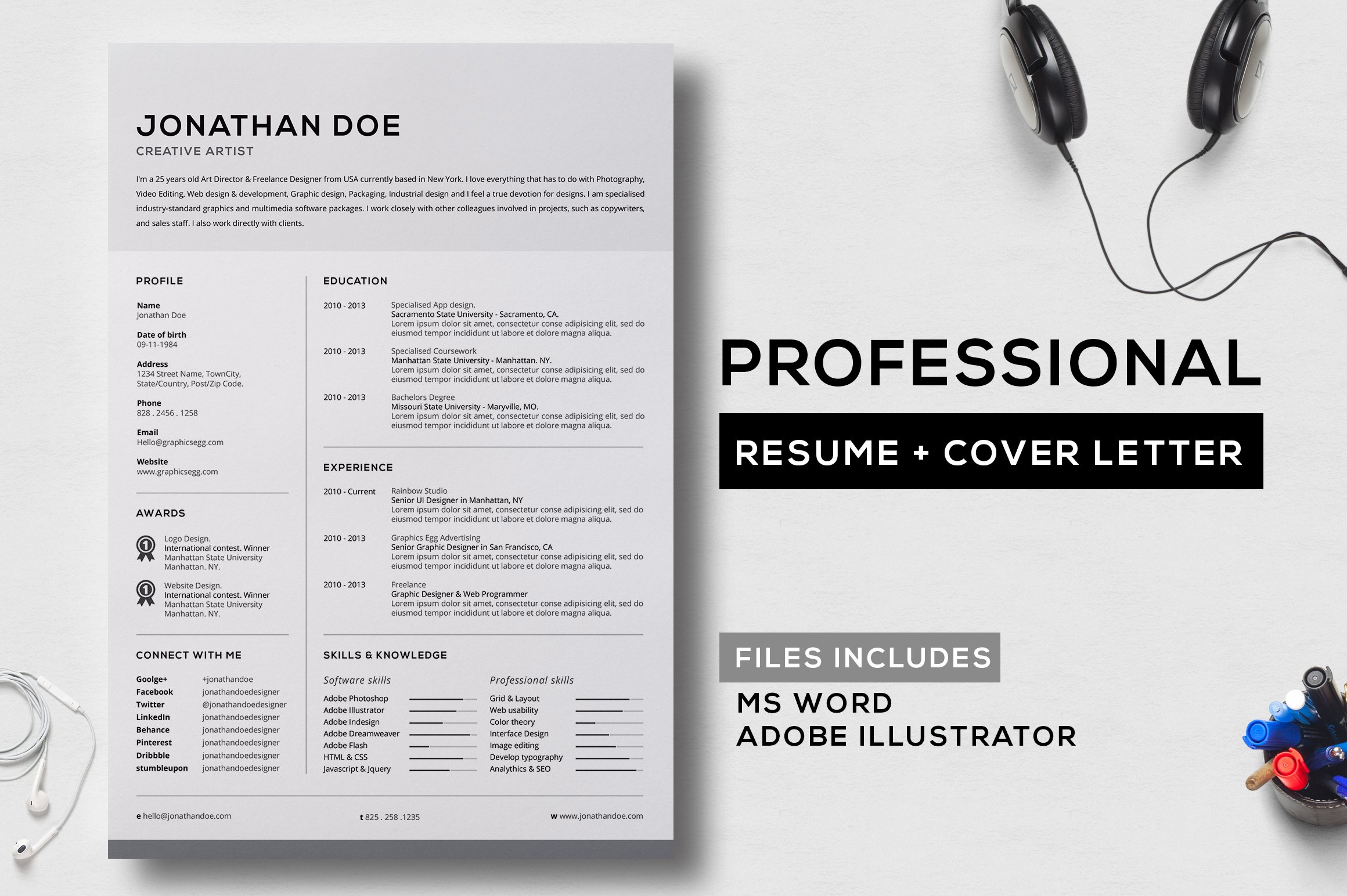 Professional Resume + Cover Letter 6 cover image.
