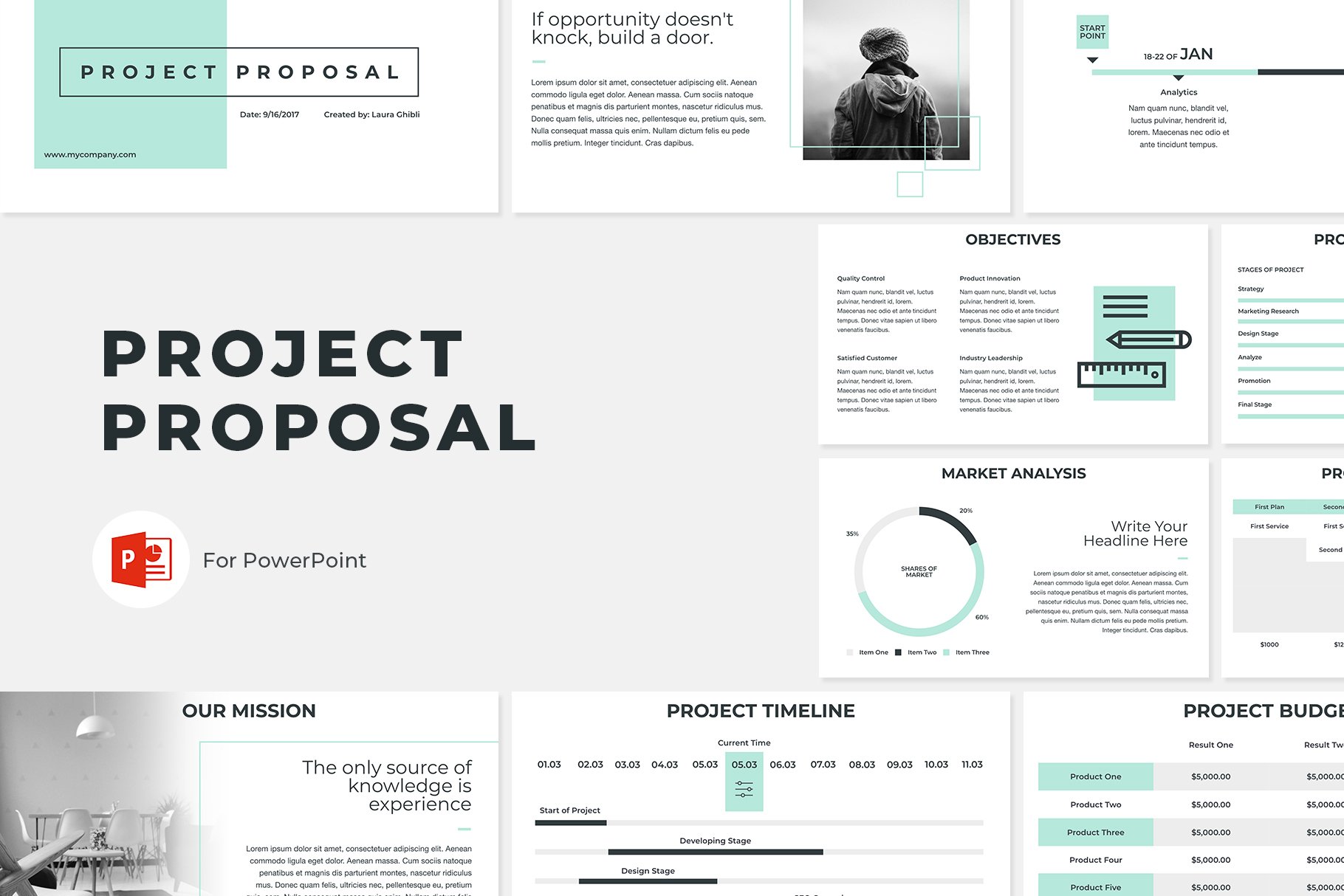 Project Proposal PowerPoint Template MasterBundles