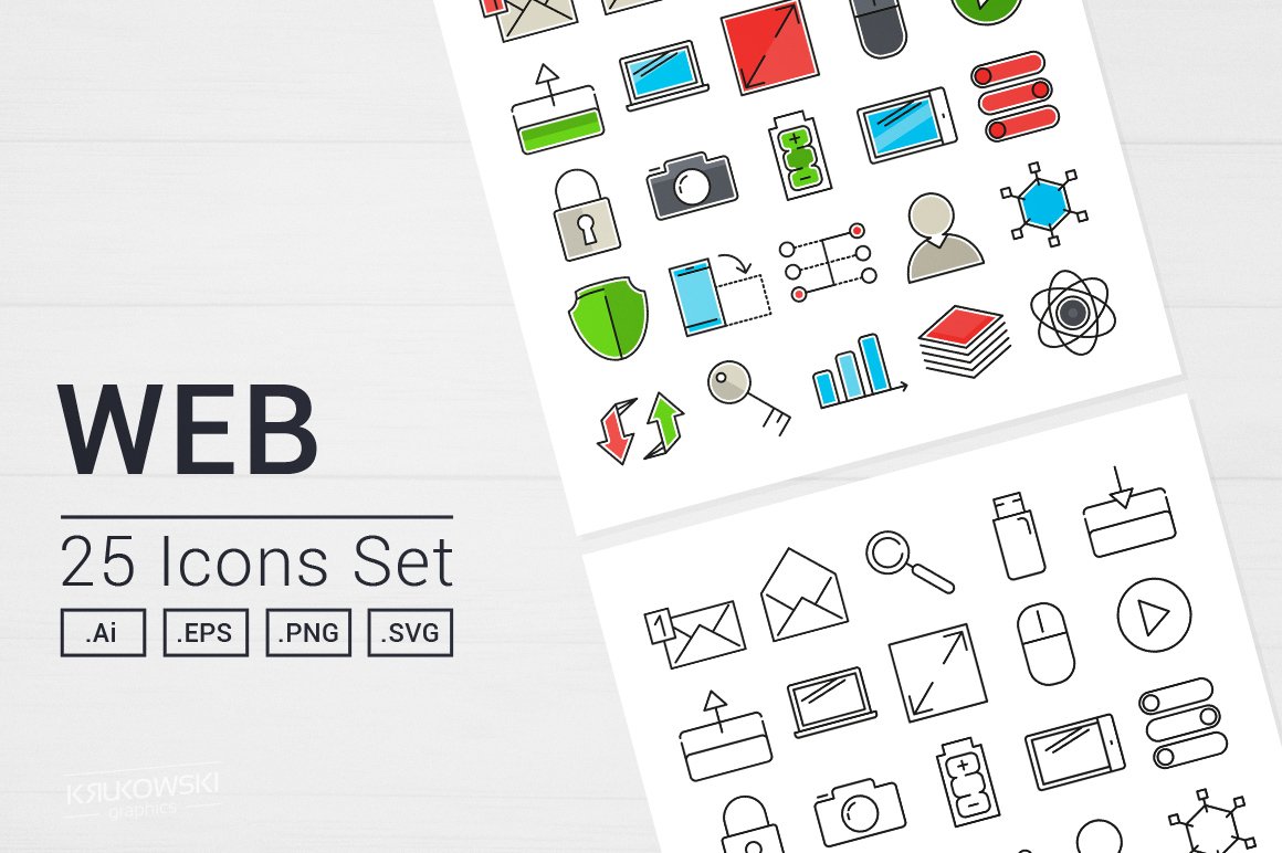 Web Icons Set cover image.