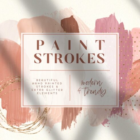 Paint Strokes & Glitter Elements cover image.
