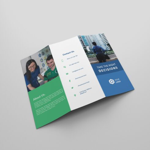 Corporate Tri-fold Brochures cover image.
