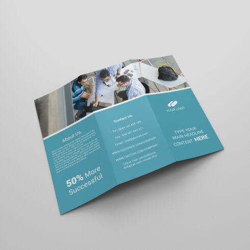 Business Tri-fold Brochures cover image.
