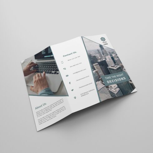 Corporate Tri-fold Brochures cover image.