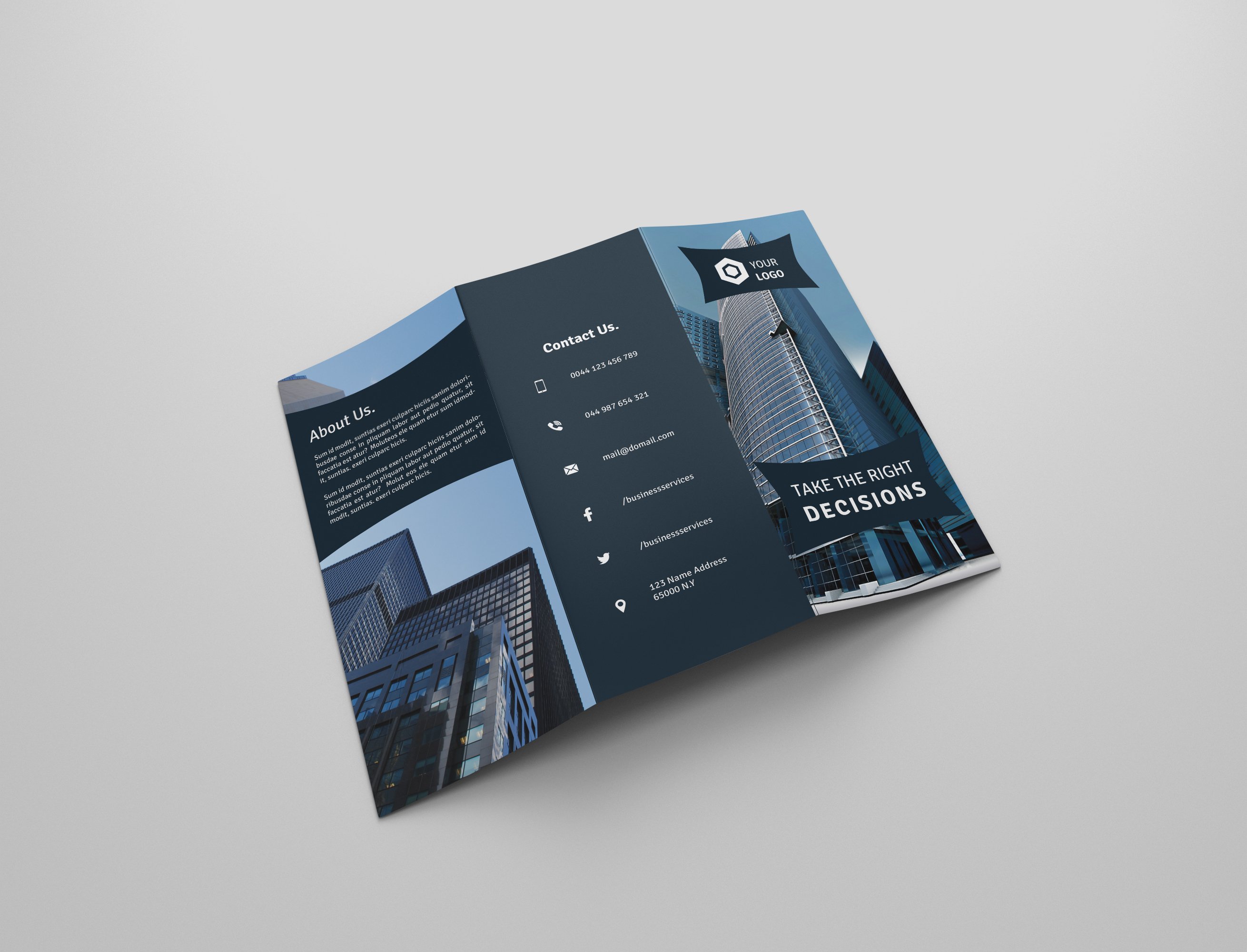 Corporate Tri-fold Brochures cover image.