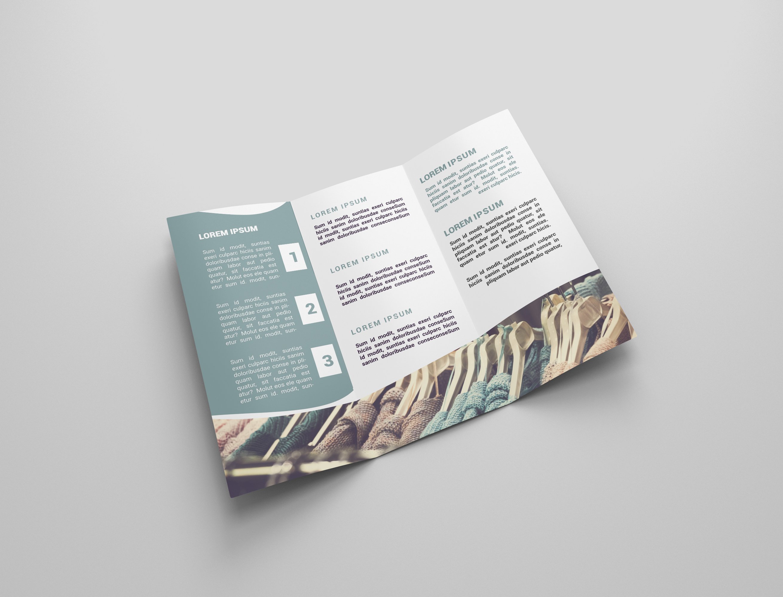 Fashion Tri-fold Brochures preview image.