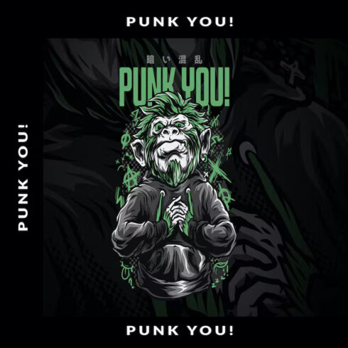 PUNK YOU! T Shirt Design cover image.