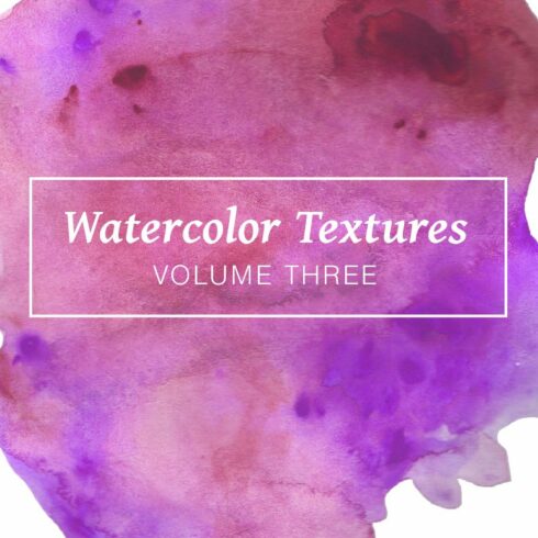 Purple Watercolor Textures Volume 3 cover image.