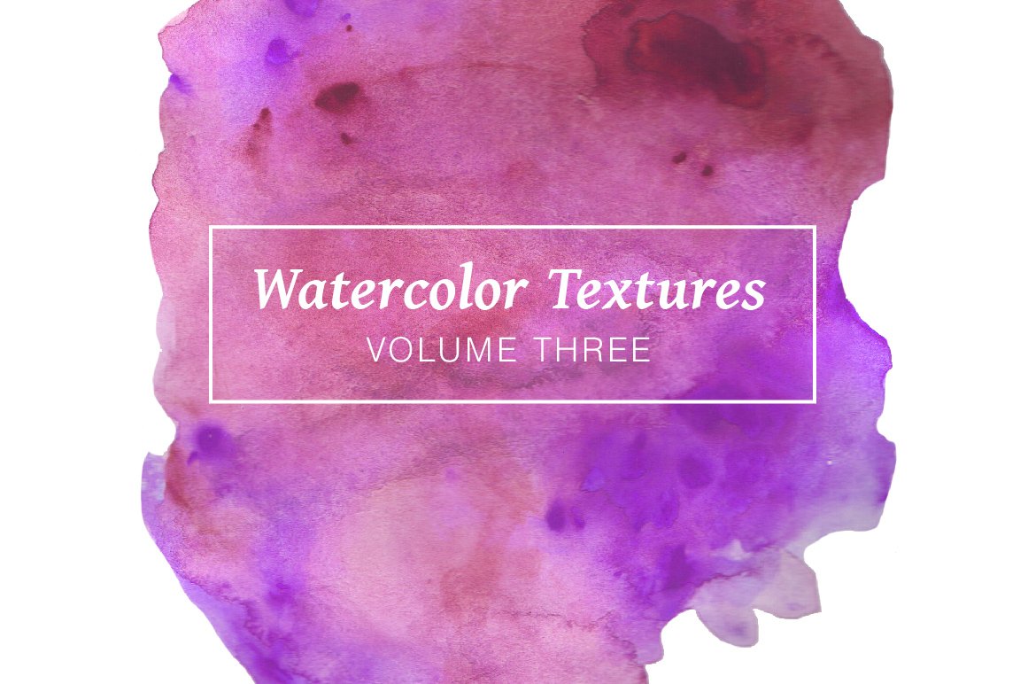 Purple Watercolor Textures Volume 3 cover image.