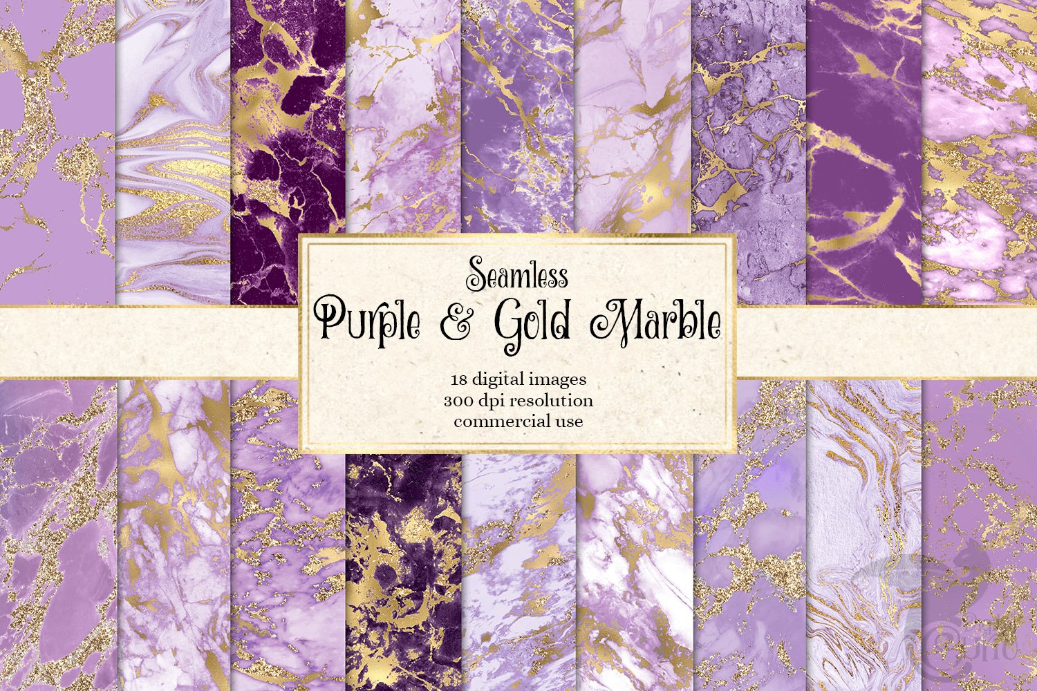 Purple and Gold Marble Textures cover image.