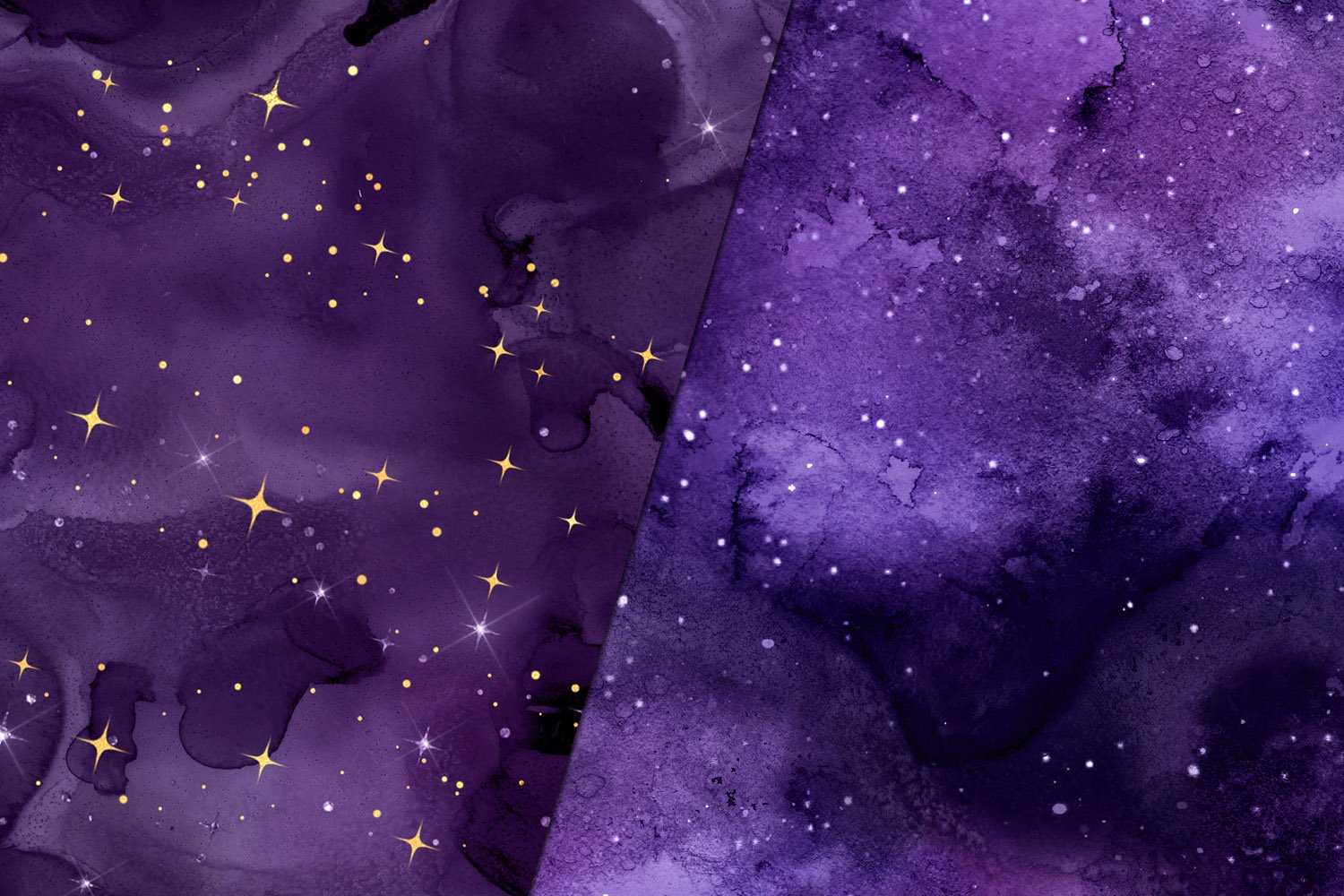 purple galaxy digital paper preview 3 157