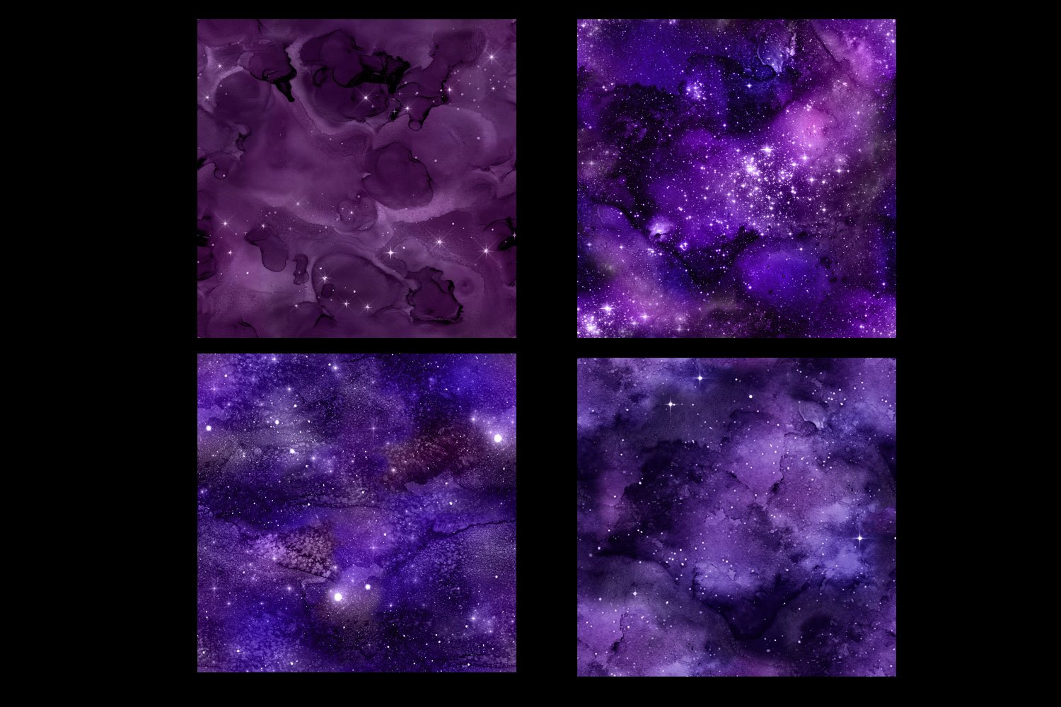 purple galaxy digital paper preview 5 57