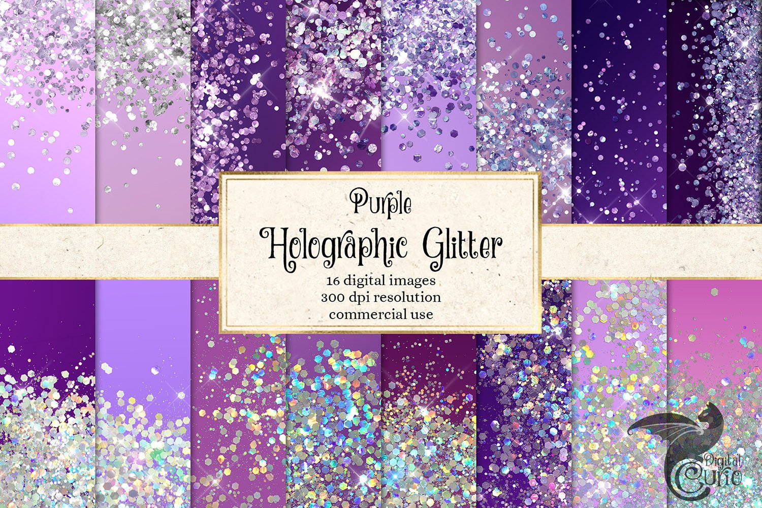 Holographic Glitter Backgrounds cover image.
