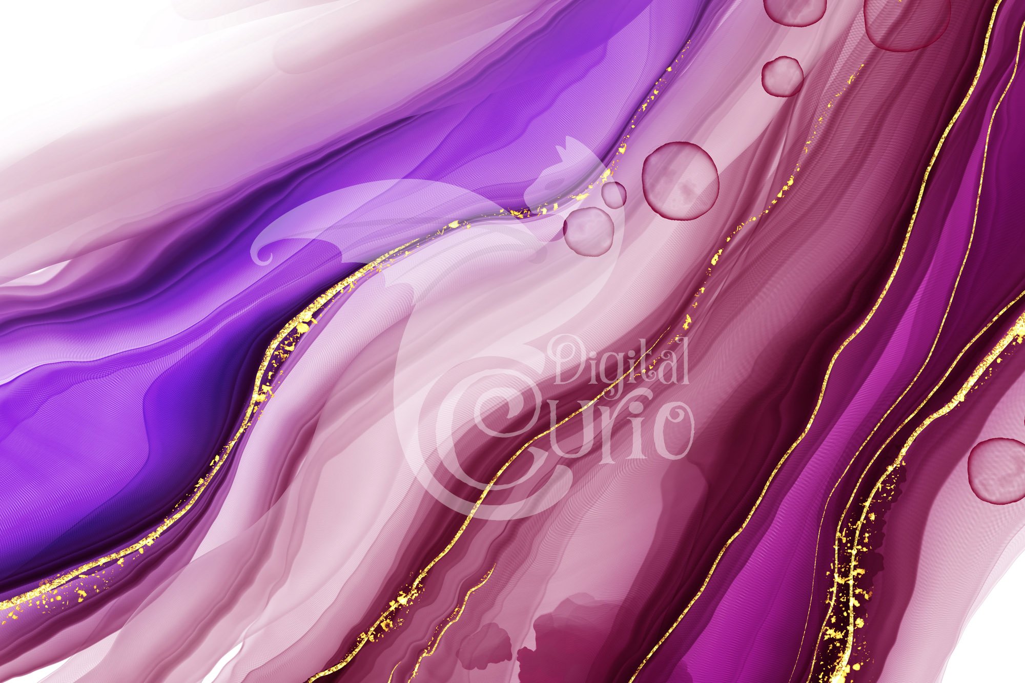 Purple Ink Textures preview image.
