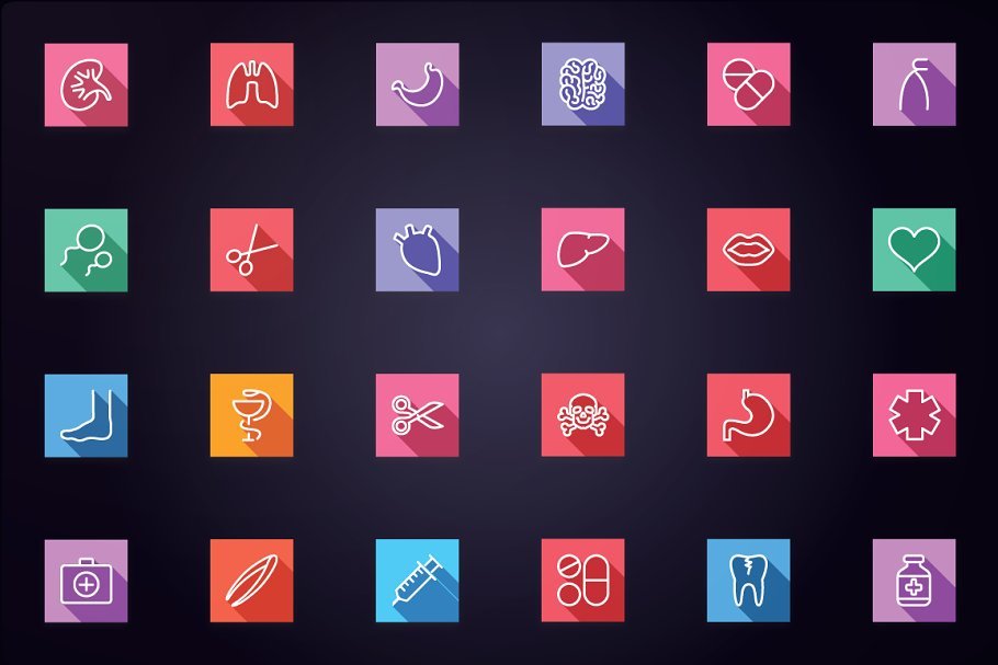 Medical - Medicine & Anatomy Icons preview image.