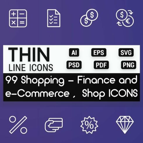 Shopping - Finance & Commerce Icons cover image.
