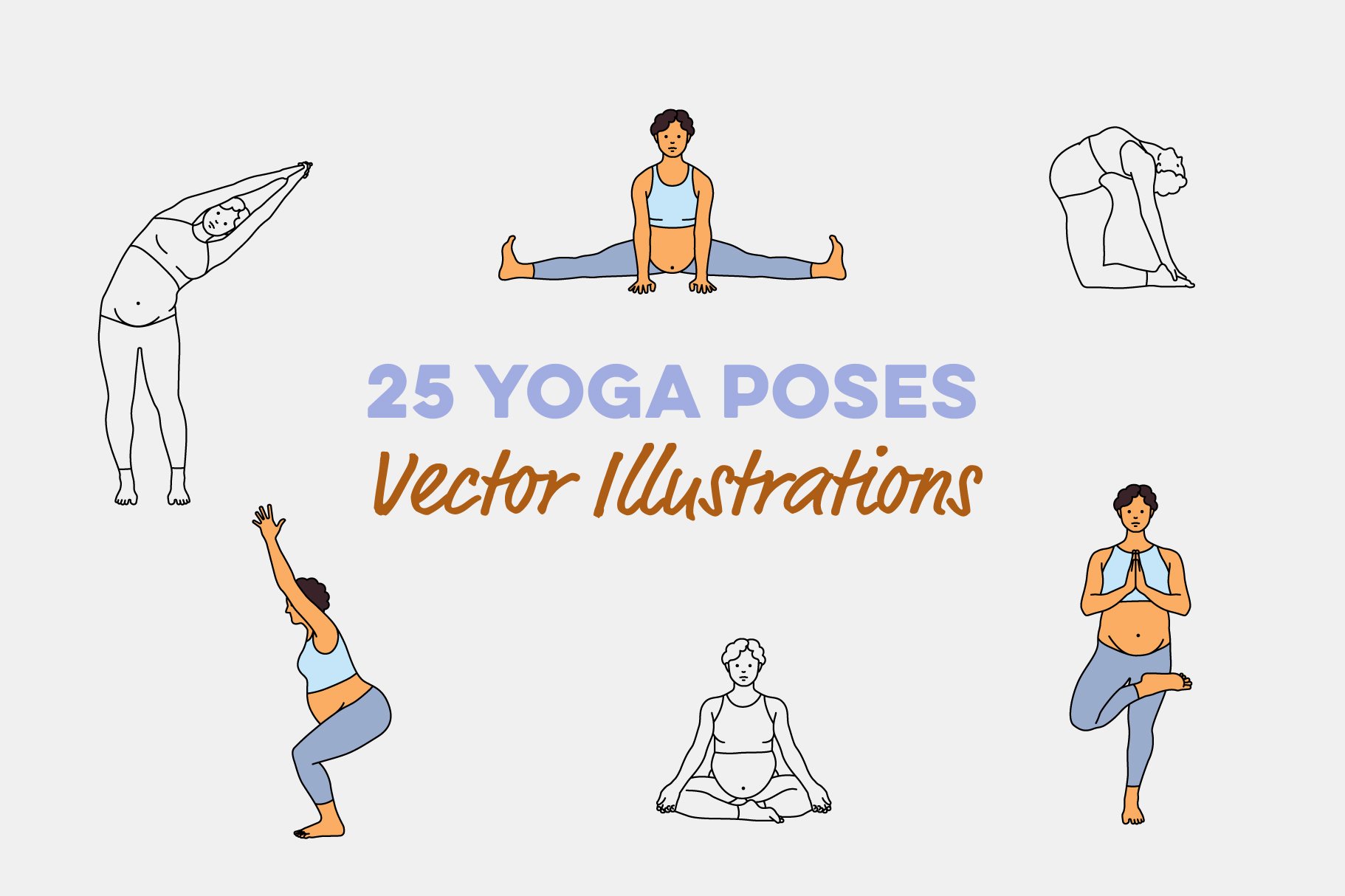 25 Pregnancy Yoga Poses cover image.