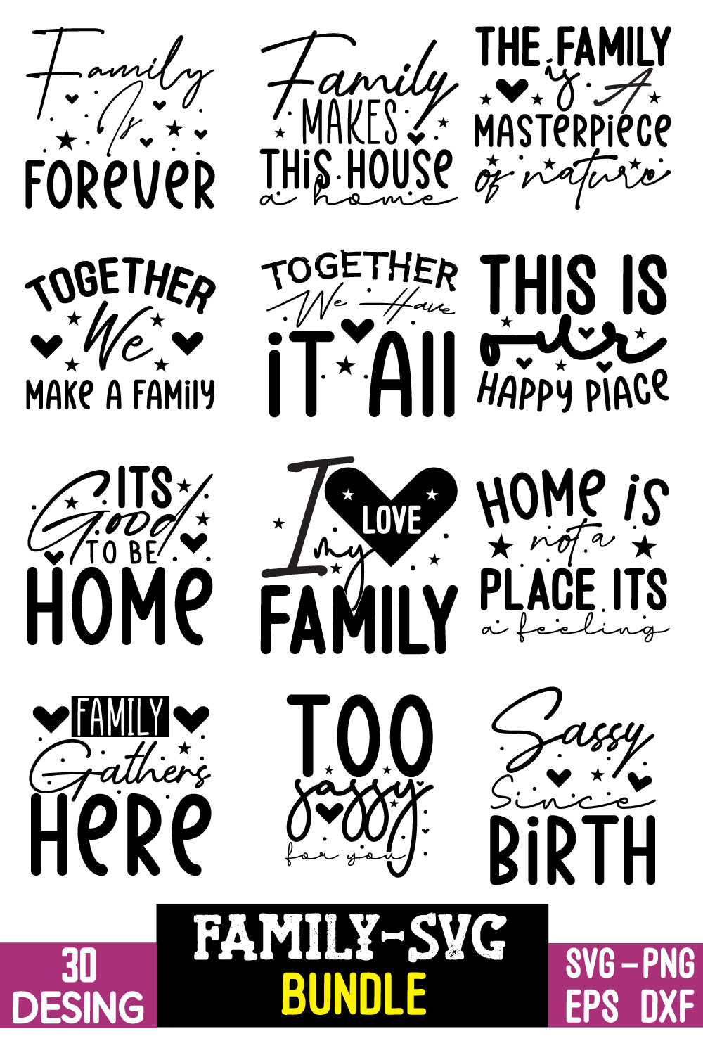 Bunch of different types of lettering on a white background.