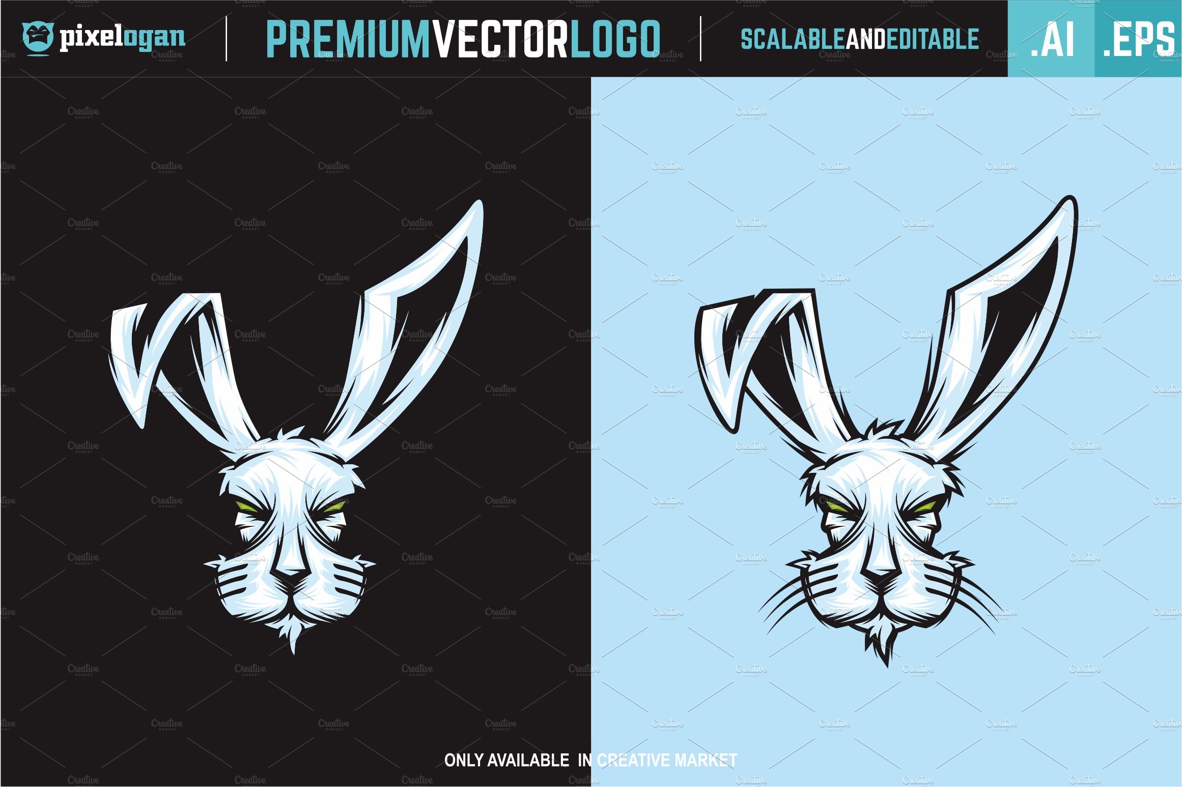 Rabbit Head Logo preview image.