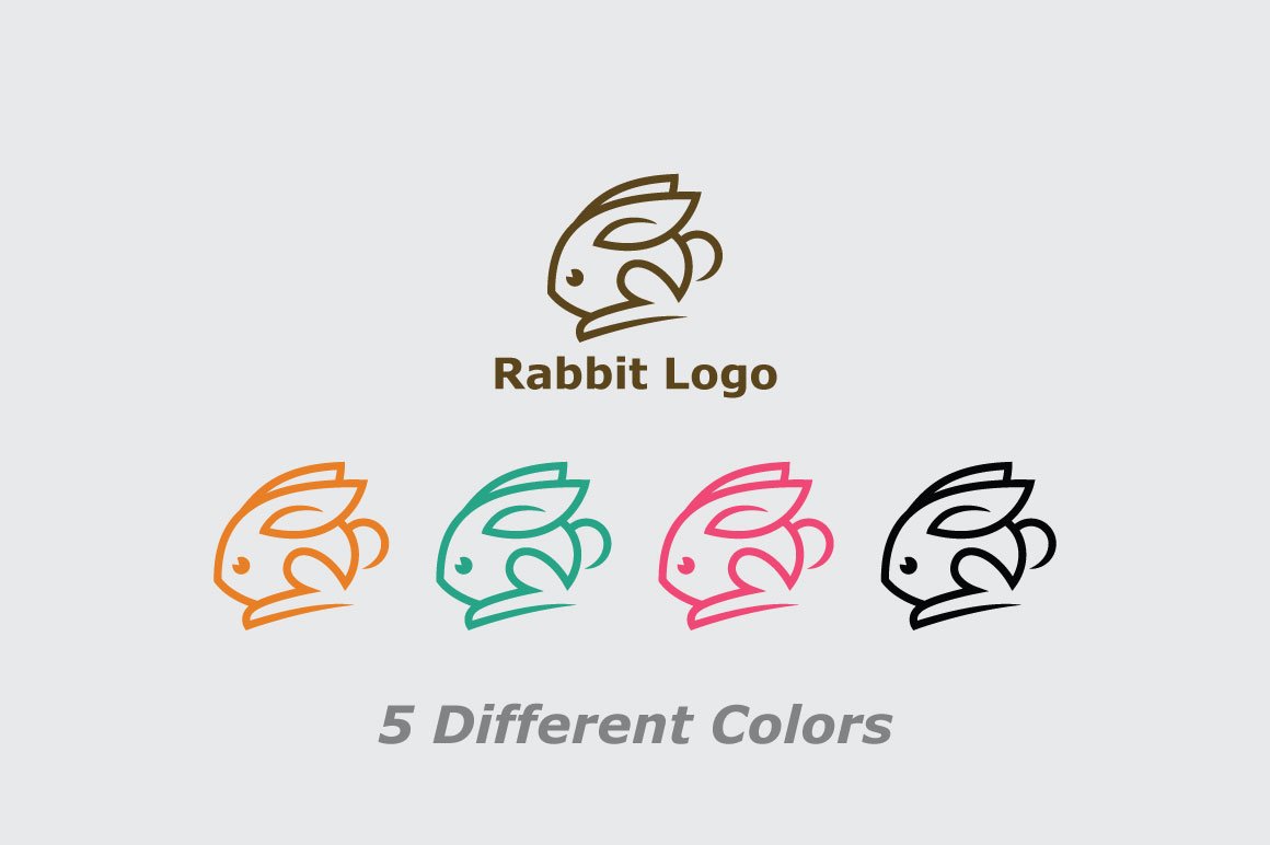 rabbit logo template 3 57