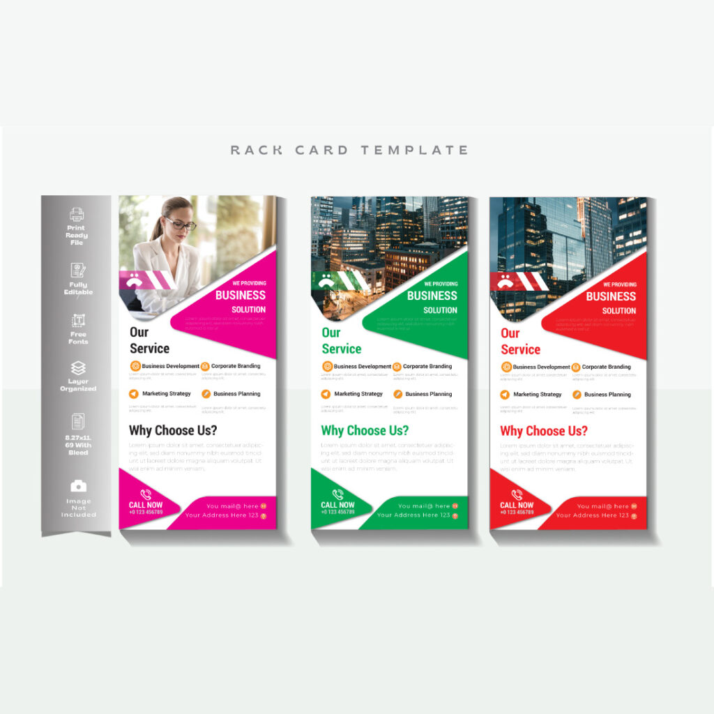 03 Rack card design dl flyer design rack card template for your