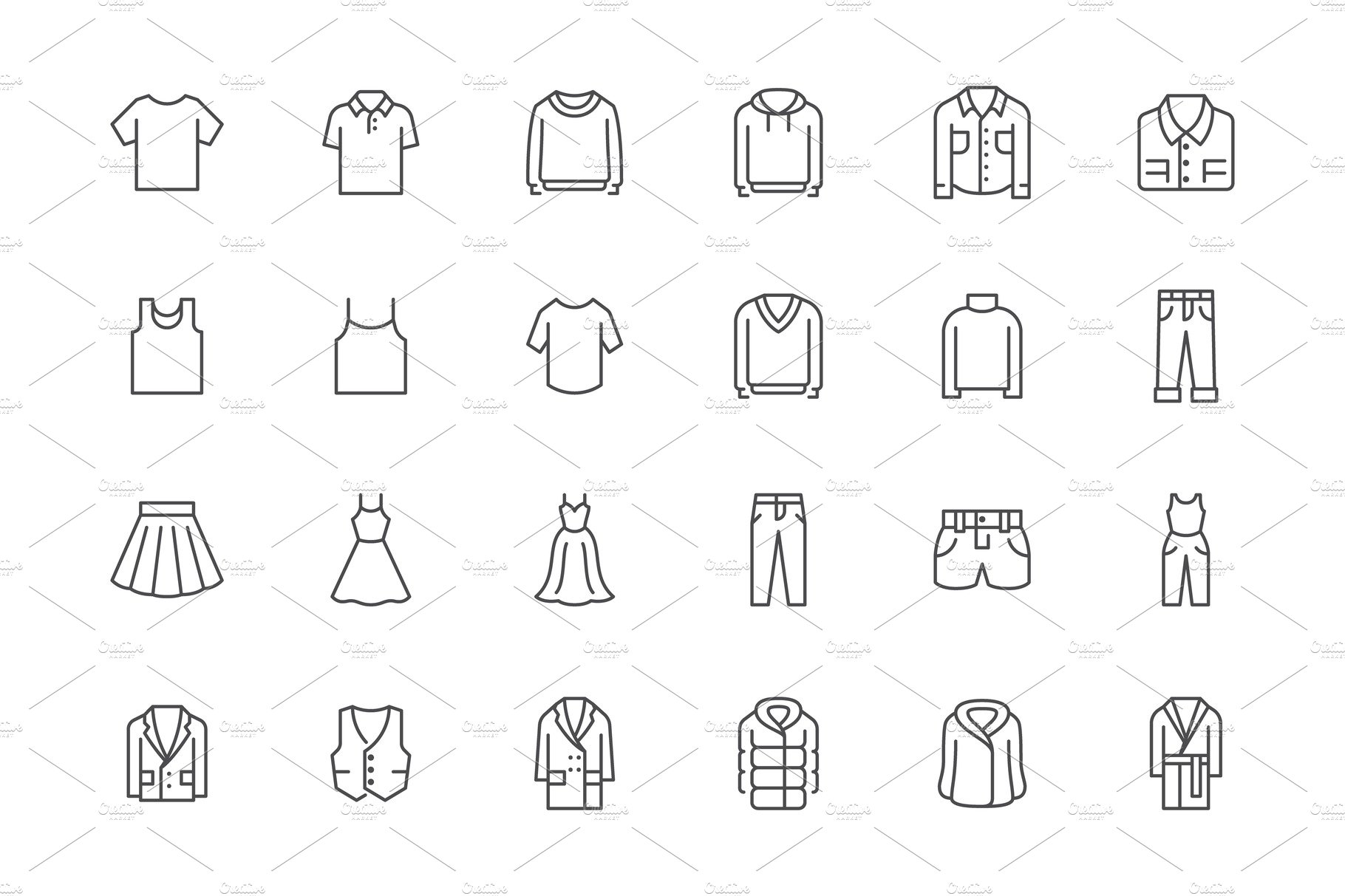 Clothes Line Icons - 3 preview image.