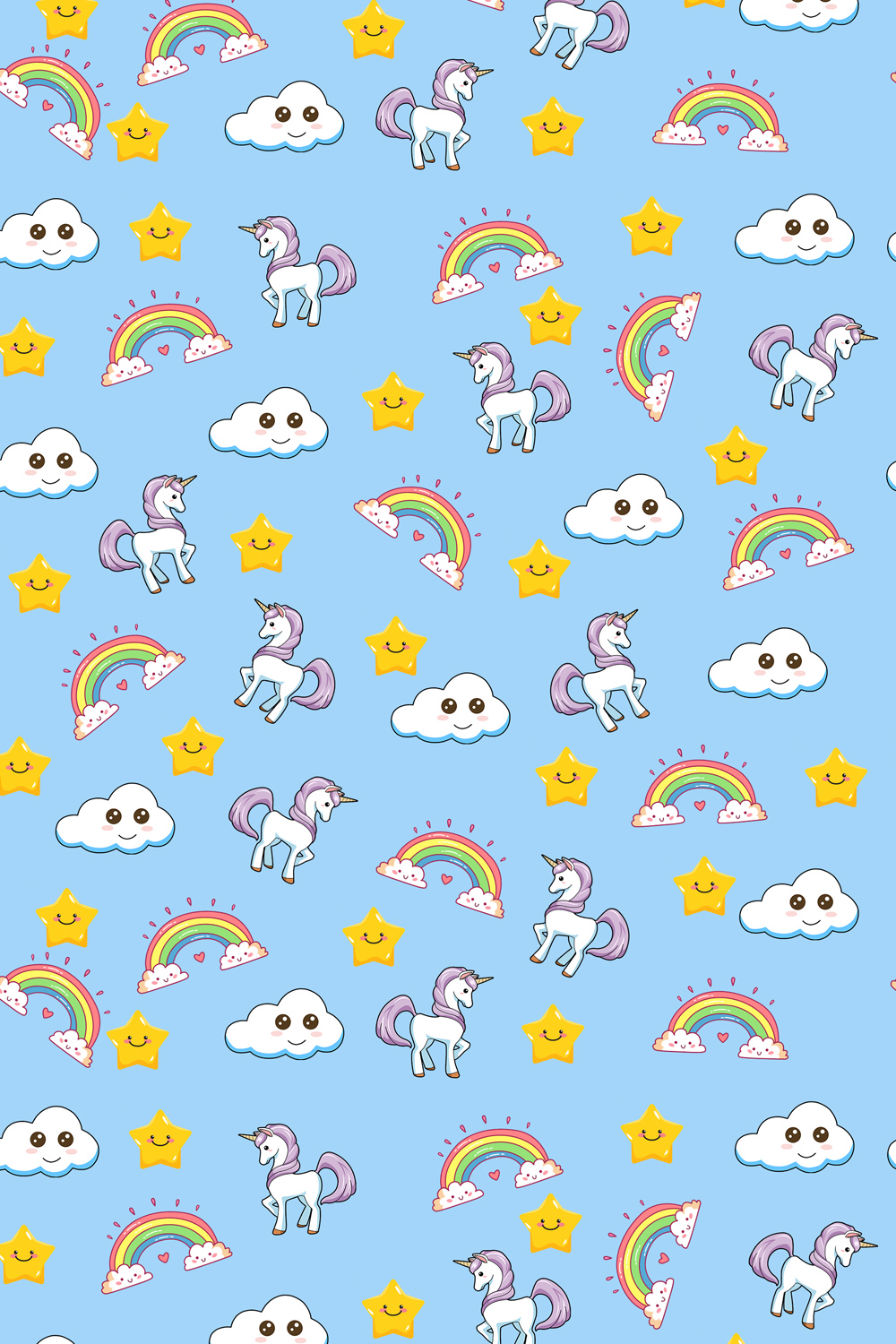 Seamless Texture Pattern for Kids room, Gift Wraps and Craft Works pinterest preview image.