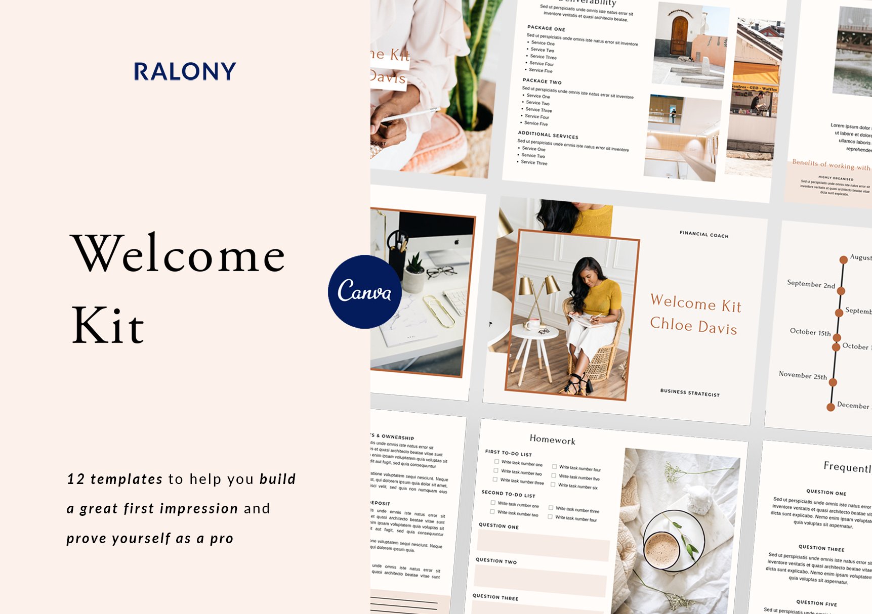 ralony welcome kit canva template 784