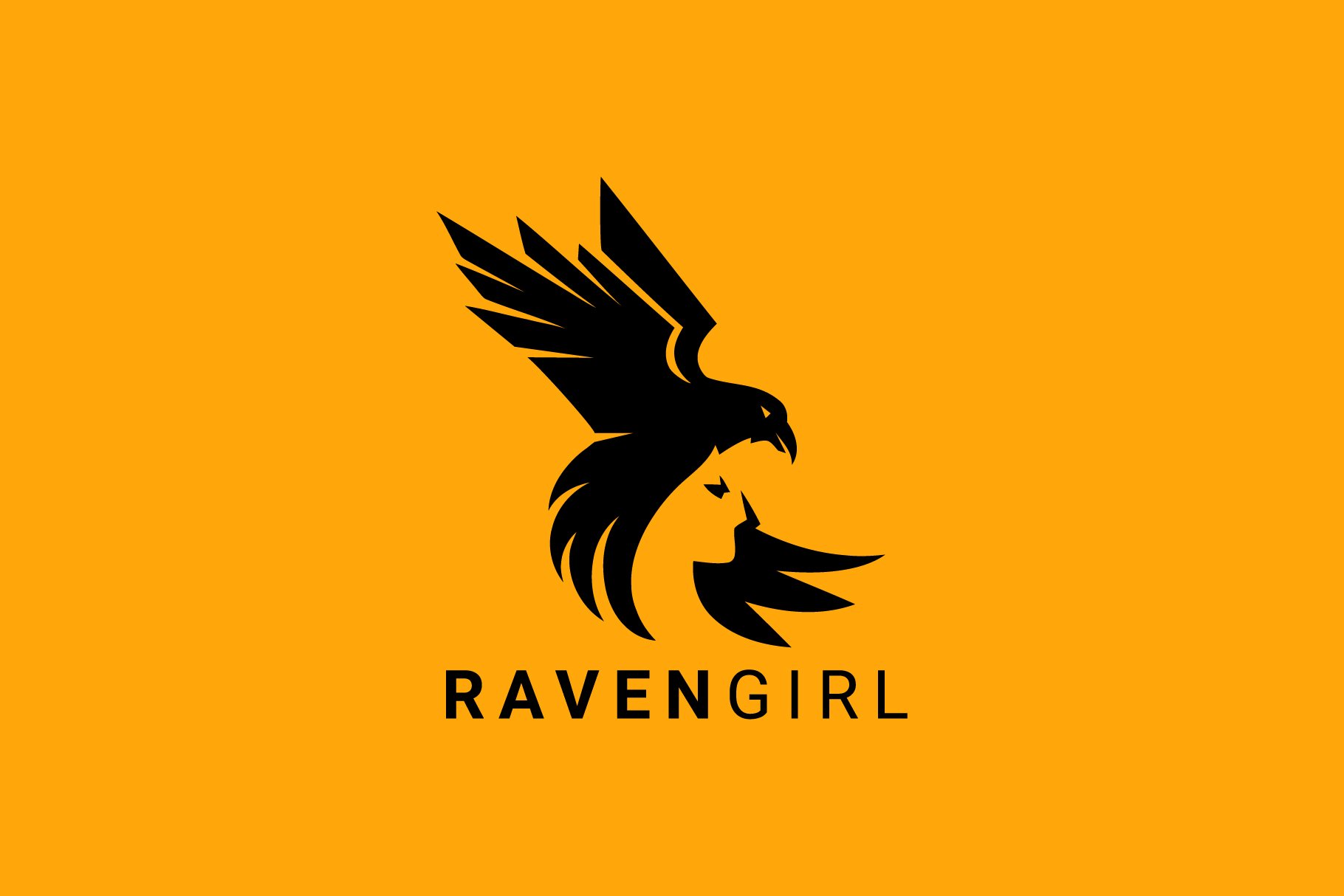 Raven Girl Logo cover image.