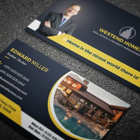 Real Estate Business Card cover image.