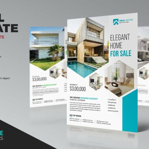 Real Estate Business Flyer Template cover image.