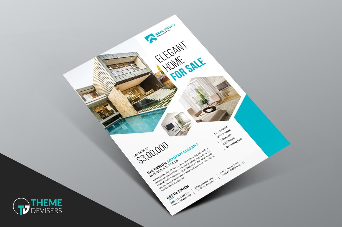 real estate flyer template 820