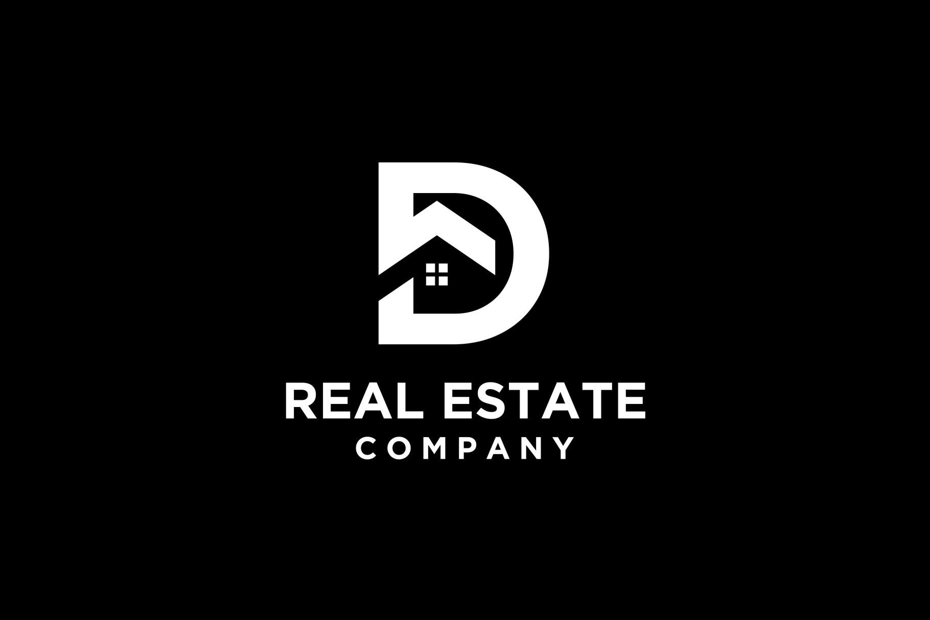 real estate letter d house logo2 543