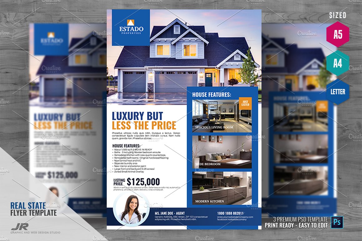 Real Estate Services Flyer cover image.