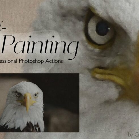 Real Oil Painting Photoshop Actions cover image.