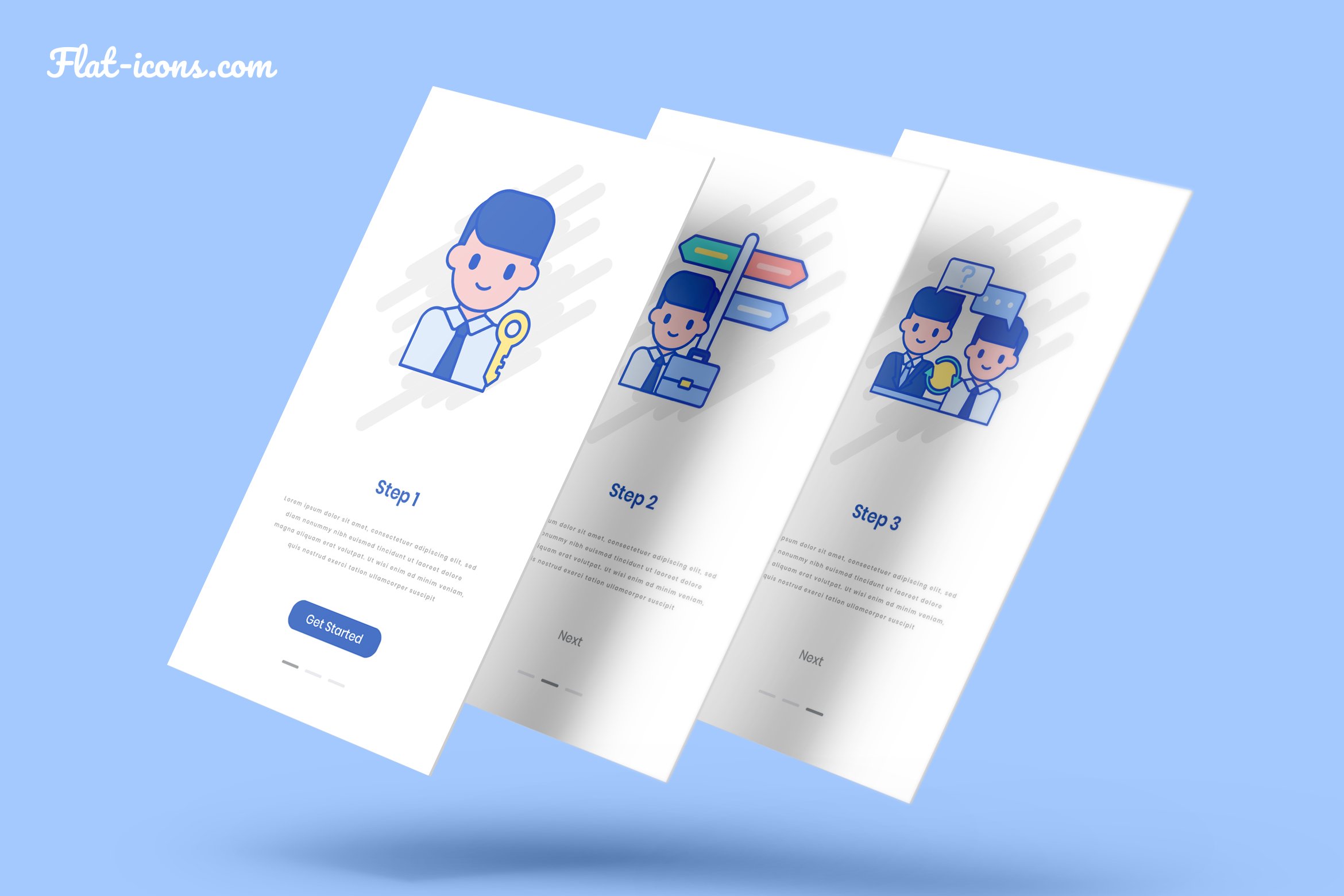 recruitment agency icons indigo cm mockup 1 28apps screen float29 601