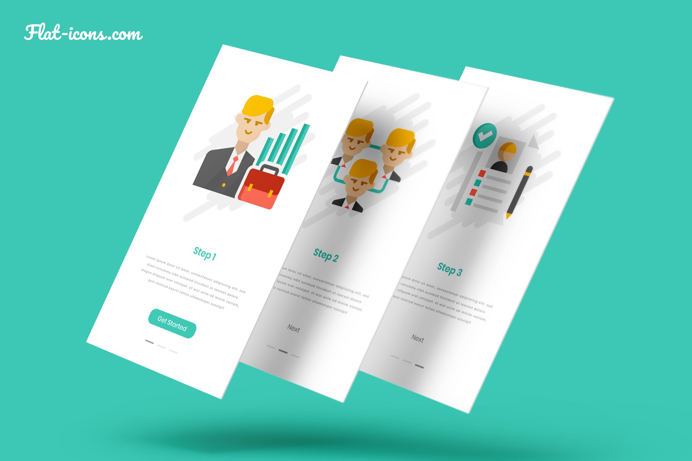 recruitment agency icons pasteline cm mockup 1 28apps screen float29 321